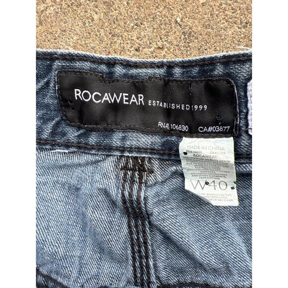Vintage Rocawear Mens Baggy Hip Hop Skater Denim Jeans W40 H3 - Picture 3 of 6